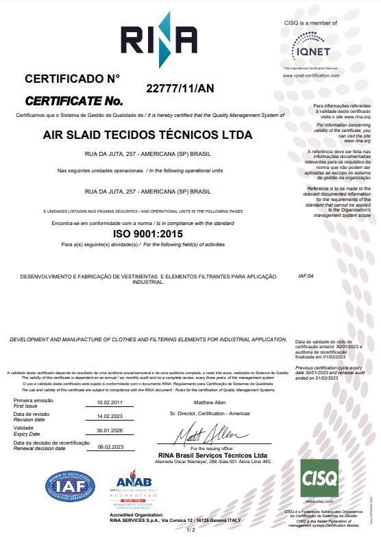 air iso 9001